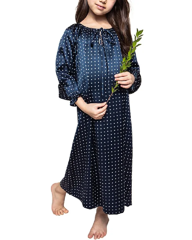 Women's Chic Outerwear Garments Petite Plume Delphine Silk Nightgown