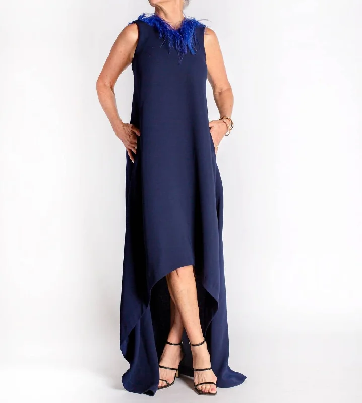 Women's Seasonal Apparel The Ginger Gown In Navy