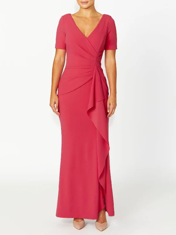 Women's Vacation Outfit Harlow Raspberry Gown