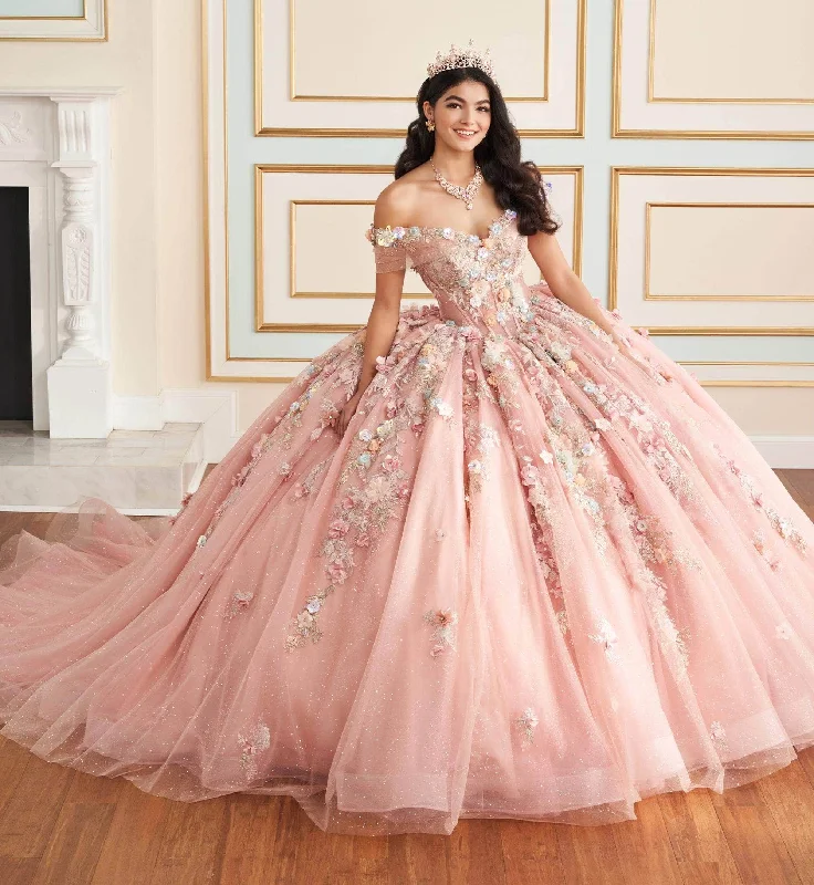 Flash Discount Princesa by Ariana Vara PR30175 - Floral Embellished Sweetheart Neck Ball Gown