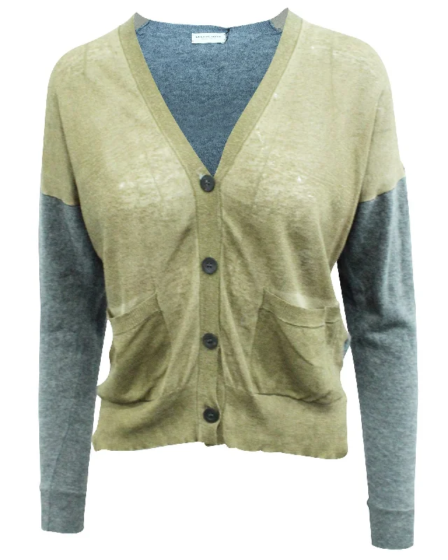 Trendy Online Boutiques Grey and Brown Cardigan