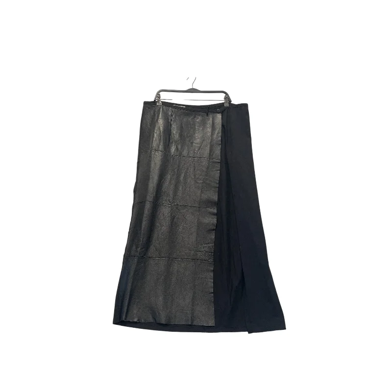 Charming Everyday Clothing For Women Ivan Grundahl/Long Skirt/L/Cotton/BLK/Maxi Length/half cotton half leather