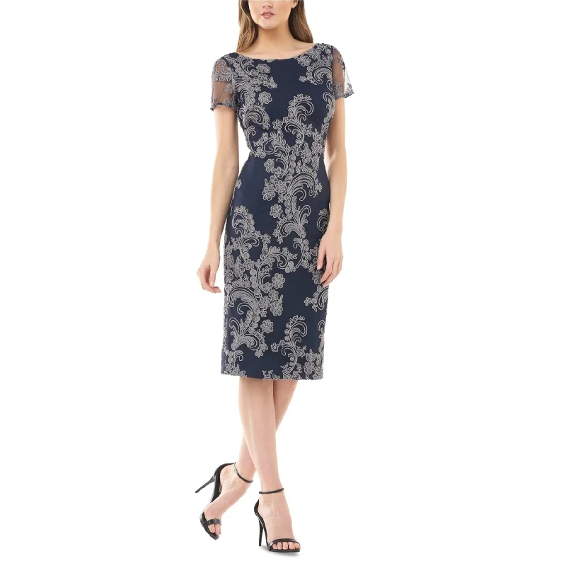 Women Fashion JS Collection Womens Floral Midi Dress, Blue, 2