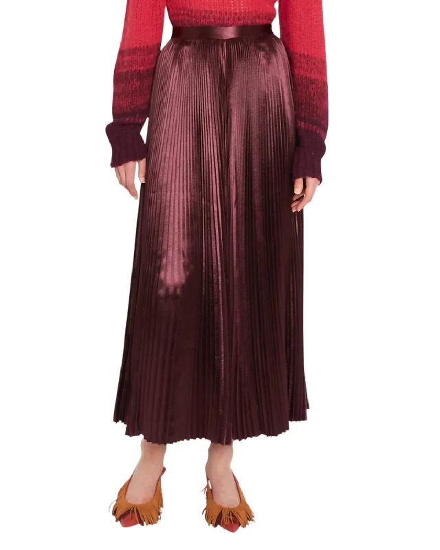 Women's Professional Clothes Rami Skirt In Mahogany