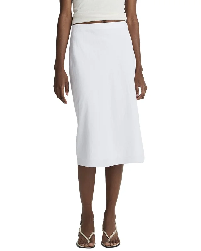 Women's Workout Clothing Vince Easy Linen-Blend Slip Skirt