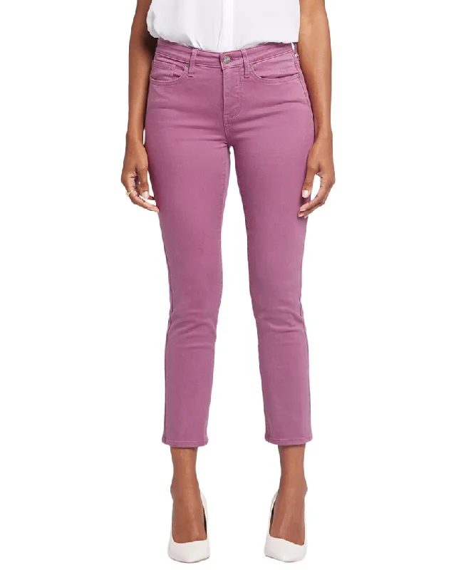 Online Boutiques Clothing NYDJ Sheri Mauve Haze Ankle Crop Jean