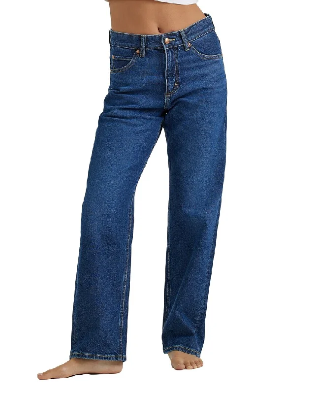 Women's Holiday Clothing Lee Rider Blue Nostalgia Straight Jean