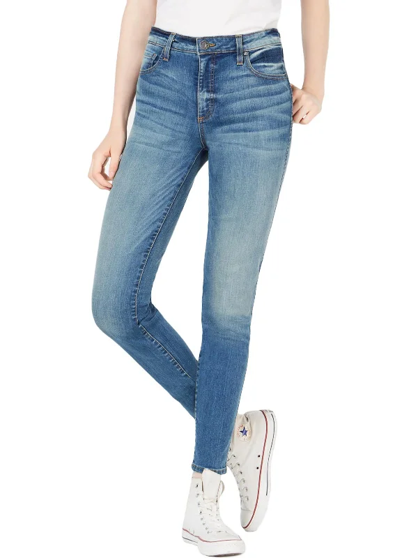 Women's Vintage Clothes Womens Solid High Rise Skinny Jeans