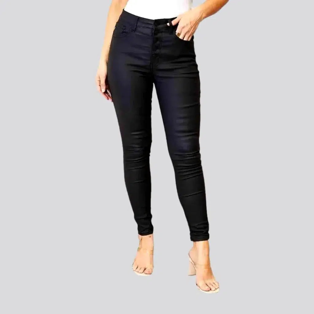 Women's Stylish Outerwear Black women's skinny jeans