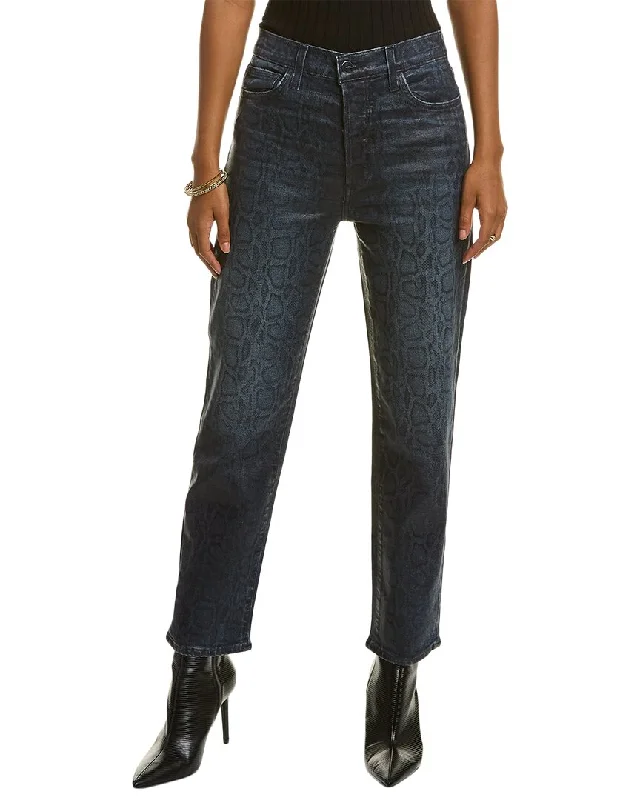 Women's Vacation Outfit JOE'S Jeans The Honor High-Rise Indigo Slither Straight Ankle Jean