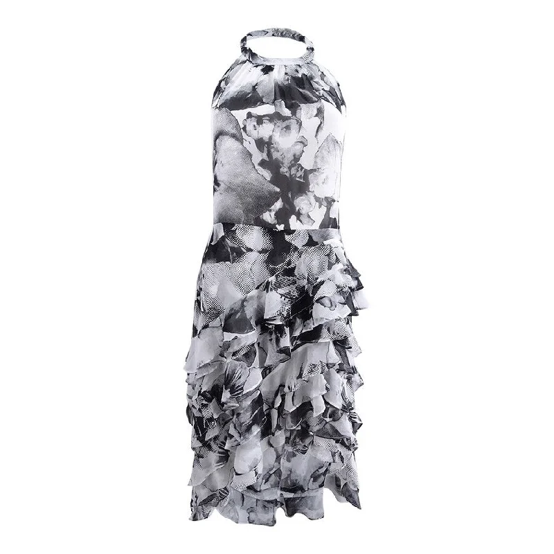 Women's Urban Clothing MSK Women's Floral-Print Ruffle Dress