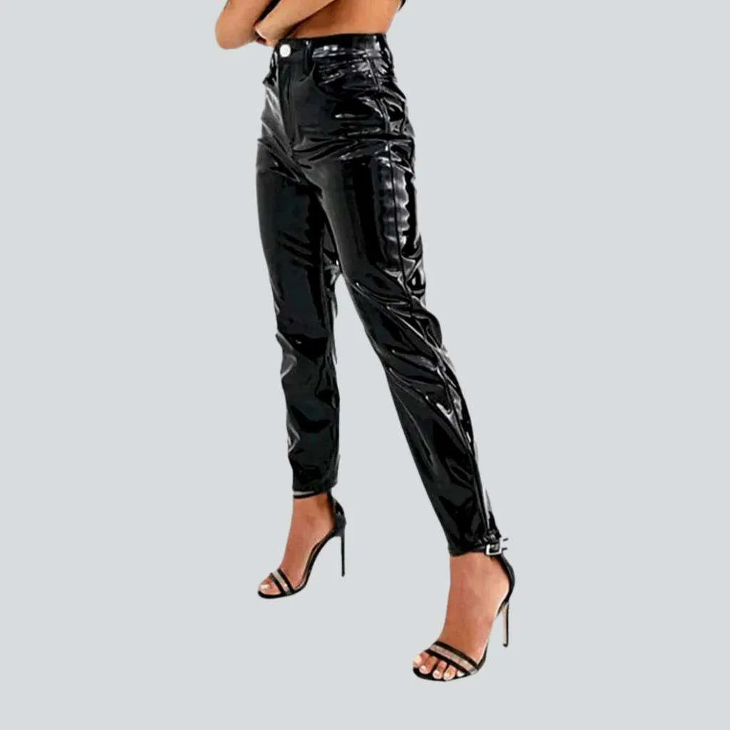 Women's Plus-Size Casual Outfit High-waist jeans pants for ladies