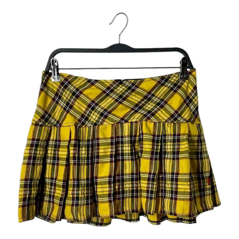 Modern Women's Fashion with Vintage Touches TRIPP NYC/Skirt/M/Plaid/Cotton/YEL/PLAID SKIRT