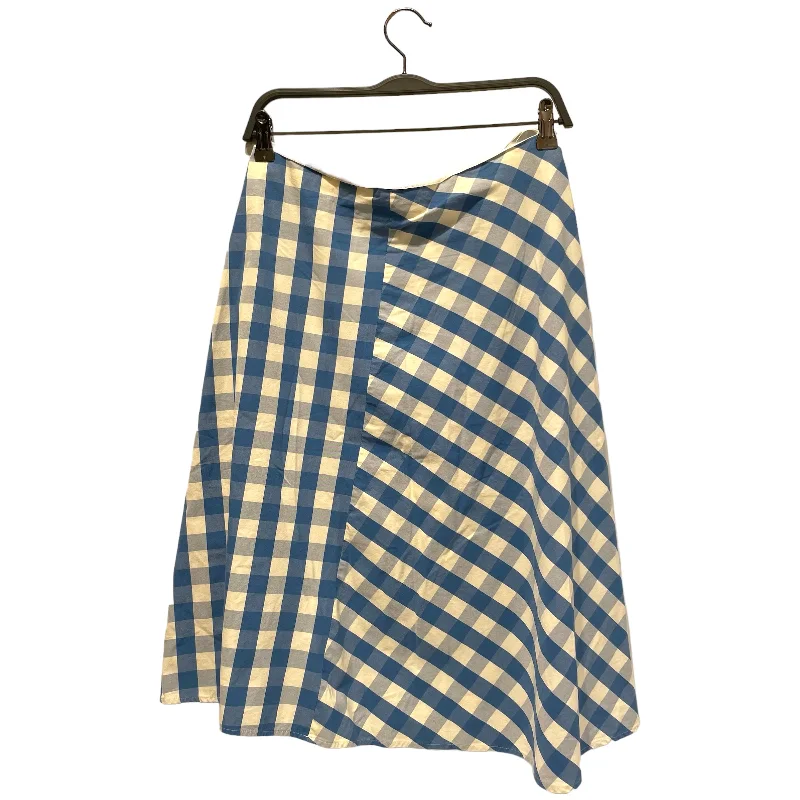 Women's Clothes For Work JIL SANDER/Skirt/36/BLU/Cotton/Gingham Check/