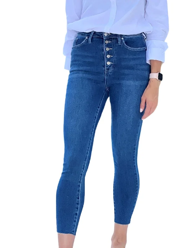 Online Boutiques Affordable Monica Skinny Jean In Dark Blue