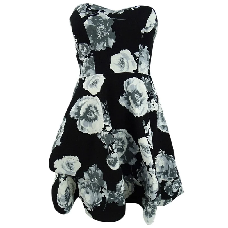 Women's Elegant Clothing Sets B Darlin Juniors' Allover-Floral Dress