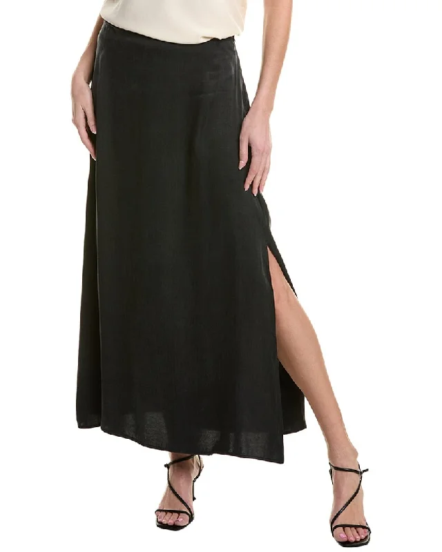 Women's Clothing For Outdoor Activities Splendid Marlowe Satin Slip Skirt