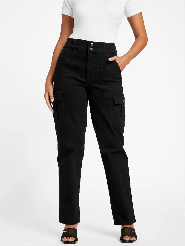 Luxury Women's Clothes Hailey High-Rise Cargo Jeans