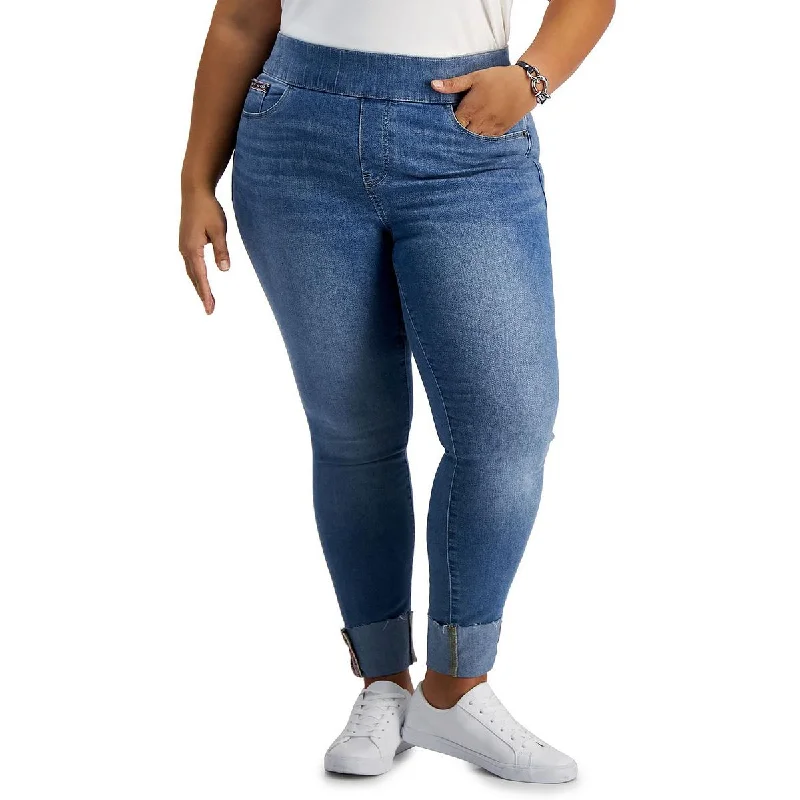 Women's Clothes For Work Plus Womens High Waist Cropped Ankle Jeans