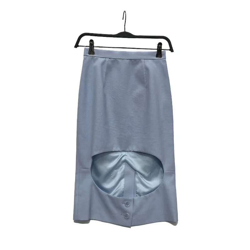 Women's Clothing Online Sale BURBERRY/Skirt/0/Polyester/BLU/BABY BLUE CUTOUT SKIRT