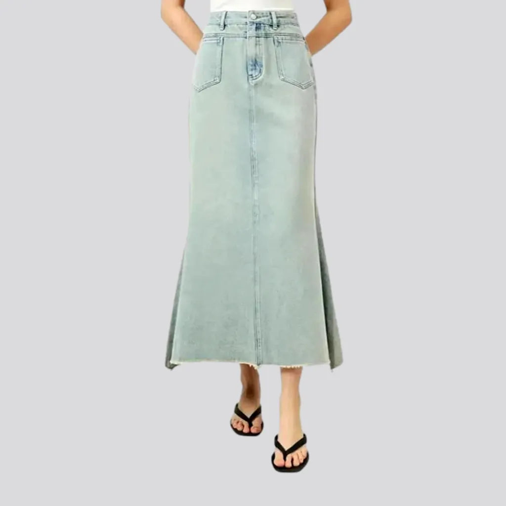 Women's Occasion Wear Clothing High-rise casual jean skirt