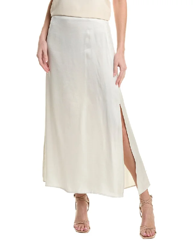 Women's High-Fashion Clothes Splendid Marlowe Satin Slip Skirt