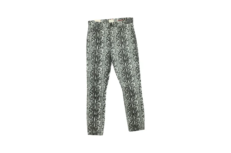 Women's Transitional Outfit Alice + Olivia Skinny Leg Snakeskin Jeans in Multicolor Cotton