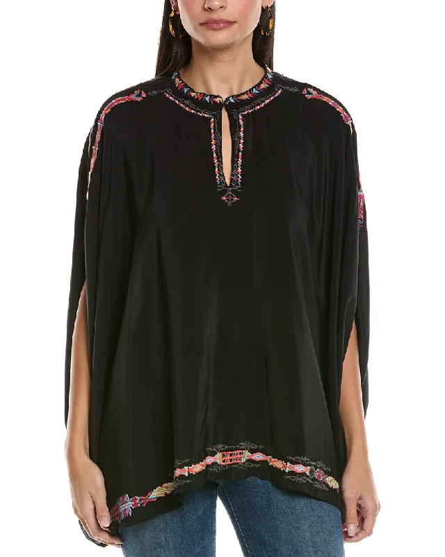 Women's Cozy Clothes Johnny Was Sascha Silk Poncho