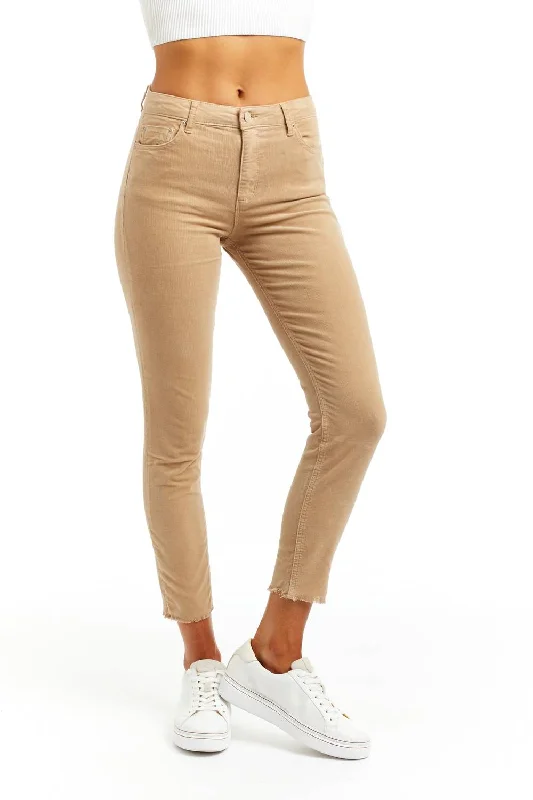 Modern Women's Clothes Mona High Rise Corduroy Skinny Jean In Camel