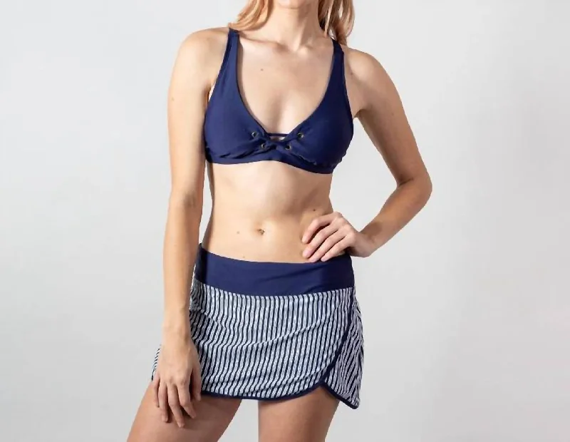 Affordable Women's Clothing Nalu Bikini Top In Indigo