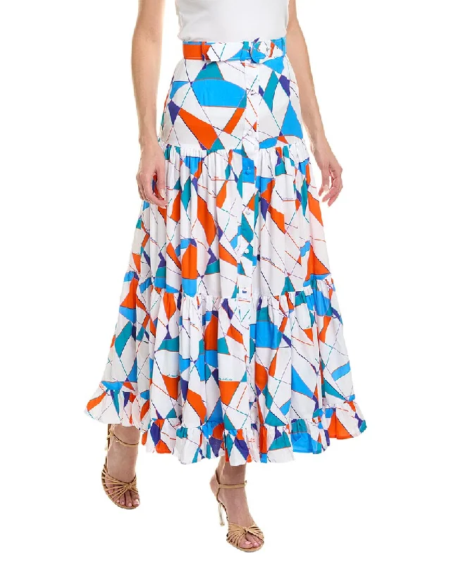 Women's Street Style Casual Wear Paolita Ballet Mecanique Button Maxi Skirt