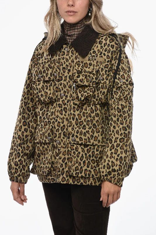 Women's Vintage Clothes R13 Utility Jacket with Animalier Pattern