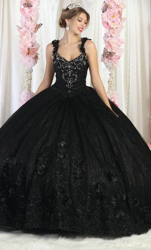 Women's Occasion Wear Clothes May Queen LK180 - 3D Floral Applique Ballgown