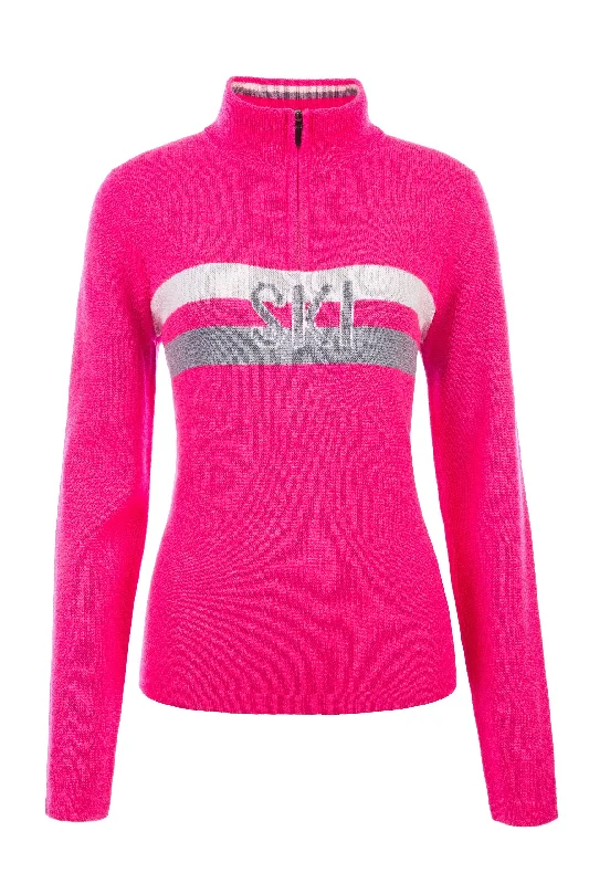 Sustainable Women's Apparel Luna 1/2 Zip Sweater