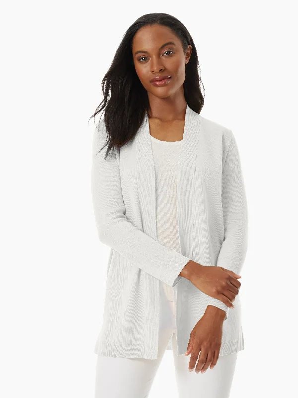 Classic Clothes For Women Open Front Icon Cardigan