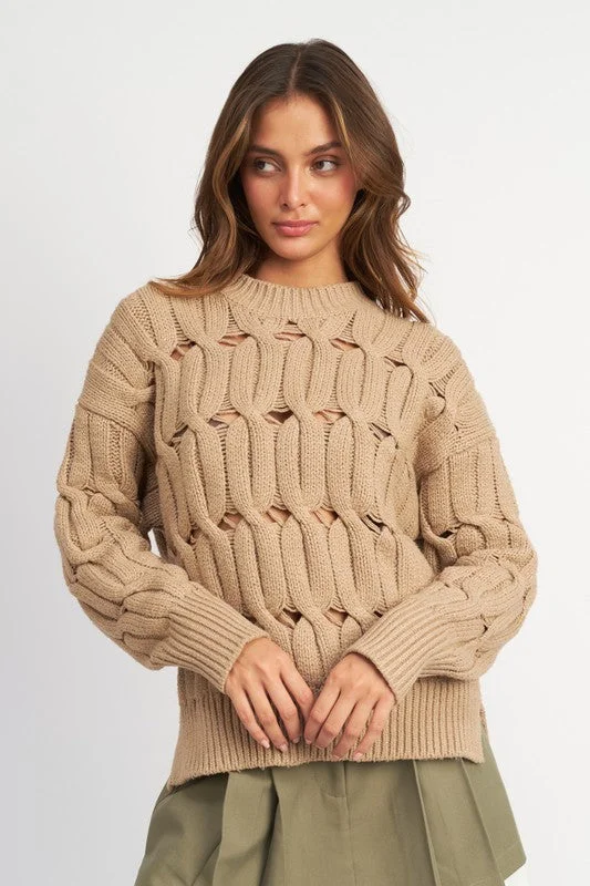 Sustainable Women's Clothing Open Knitted Sweater