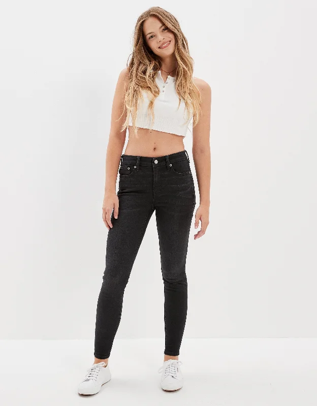 Women's Trendy Clothes AE Lu(x)e Ripped High-Waisted Jegging