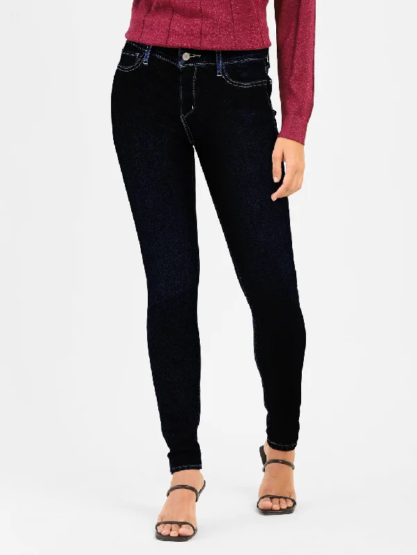 Women's Outerwear Attire Women's Mid Rise 710 Super Skinny Jeans