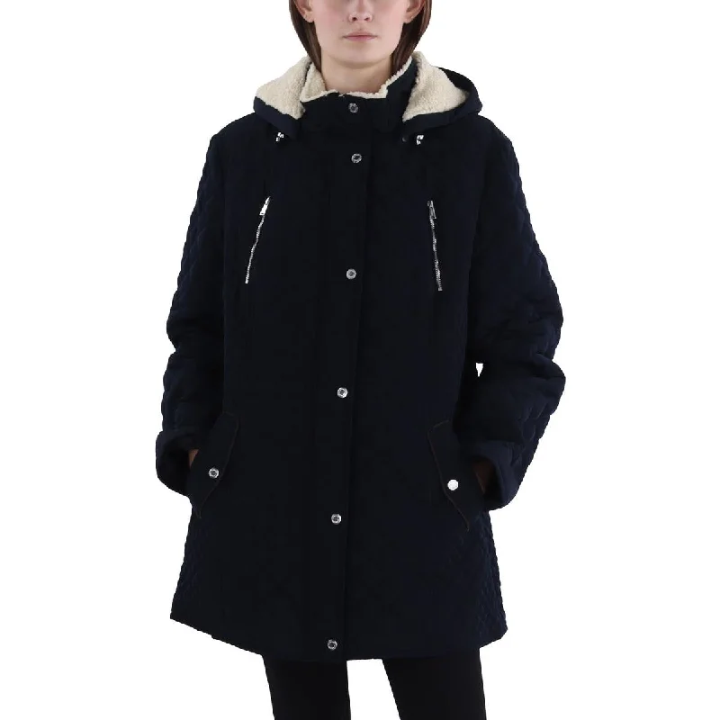 Stylish Clothes For Women Womens Quilted Hooded Quilted Coat