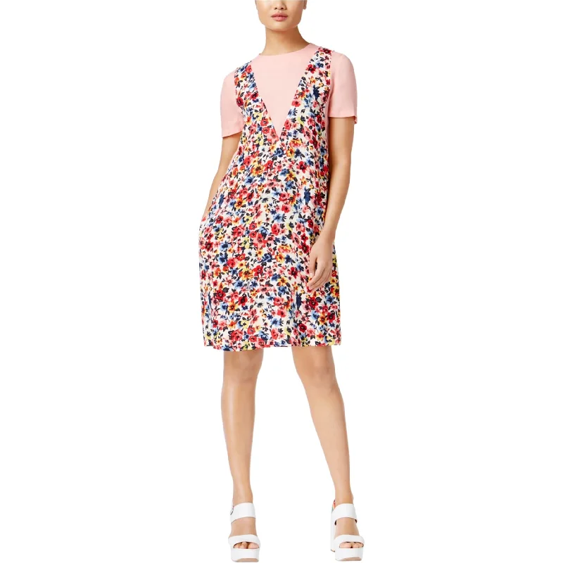 Clothing Online Love Moschino Womens Floral Shift Dress, Pink, 4