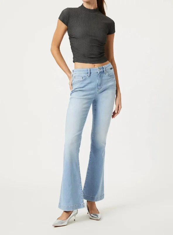 Women's High Street Fashion Sydney Jeans In Bleach Feather Blue