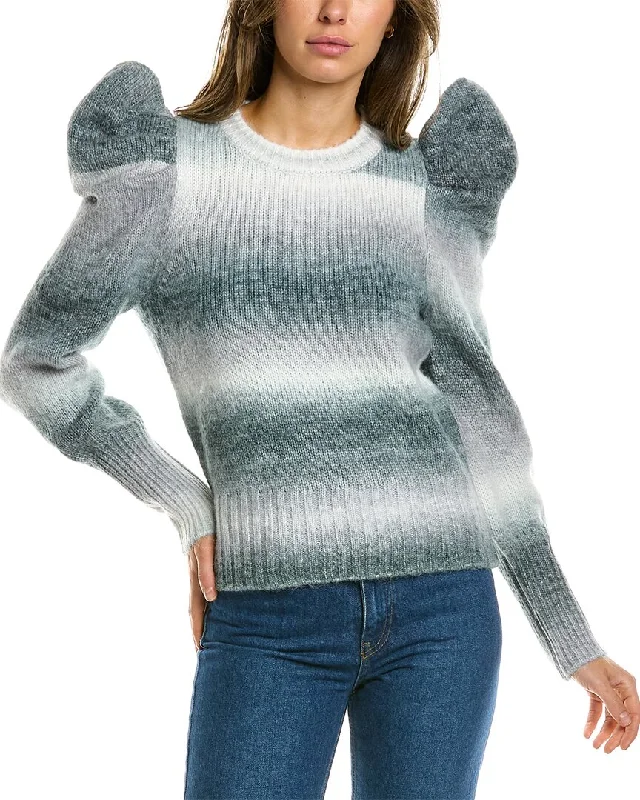 Women's Holiday Apparel Design History Puff Sleeve Sweater