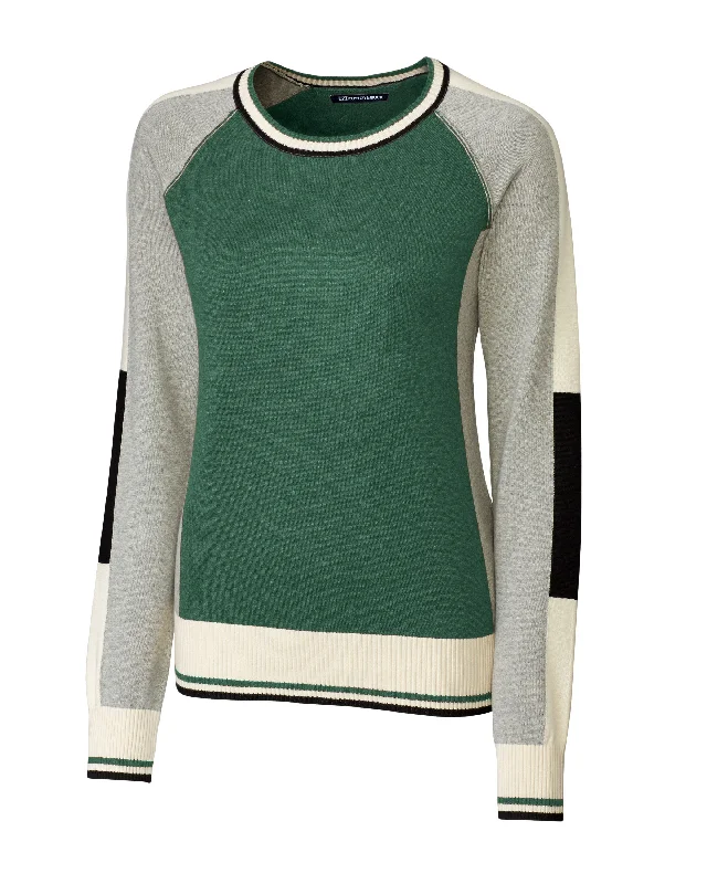 Cheap Women's Clothing Online Cutter & Buck Ladies' Stride Colorblock Sweater