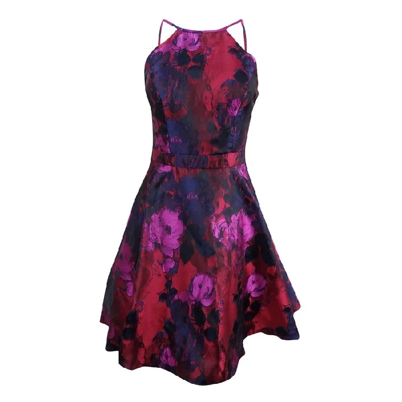 Weekend Sale X By Xscape Women's Floral Brocade Fit & Flare Dress