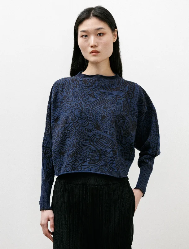 Women's Seasonal Clothes A-POC Nova Knit Navy