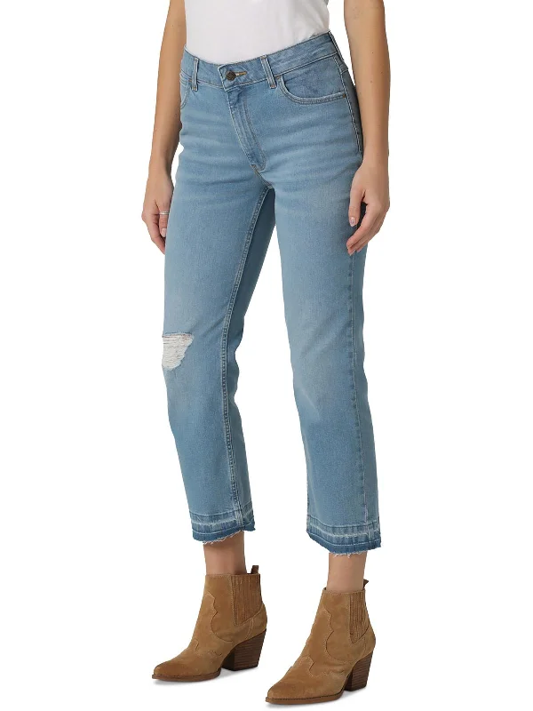 Affordable Women's Clothes Womens High Rise Light Wash Straight Leg Jeans